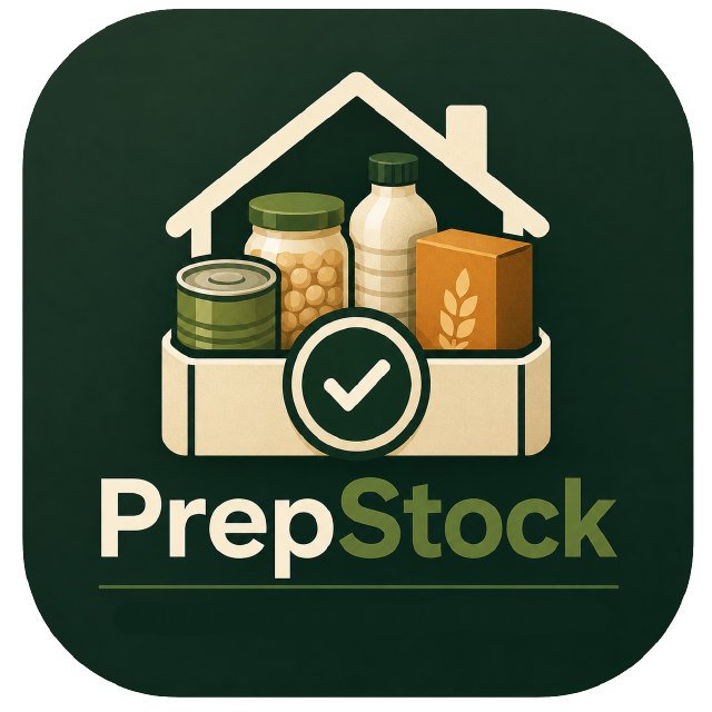 Logo PrepStock: despensa organizada bajo control